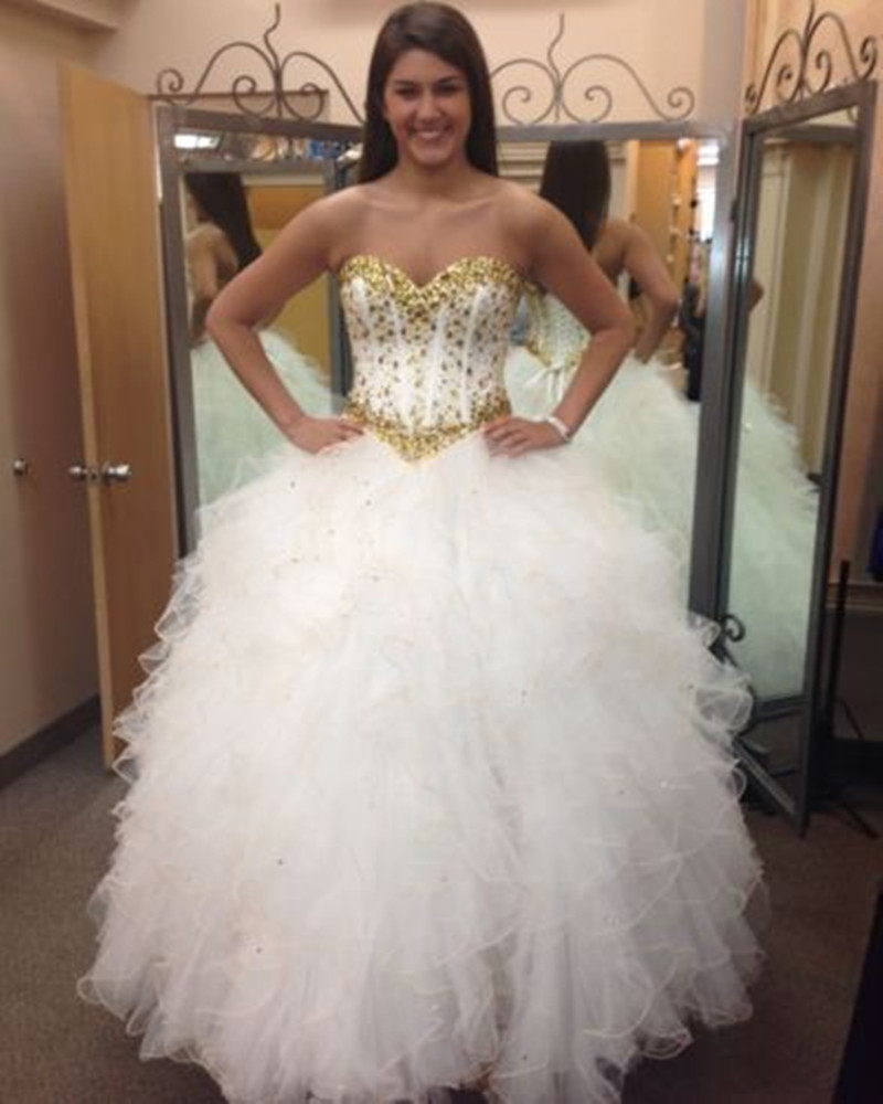 Wedding Gold And White Prom Dresses white and gold prom dress 2017 gowns ideas 2 piece dresses page 1
