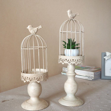 New design candle holder factory sales europe birdcage lantern Continental Iron Candle Holders wedding home candlestick