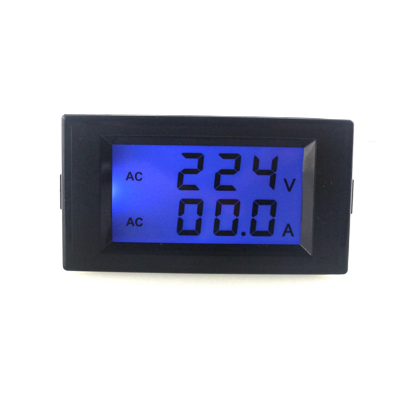 Wholesale Blue LCD Display Digital AC voltmeter ammeter  AC100-300V Voltage Volt Amp Ampere Current Panel Meter AC 0-50A