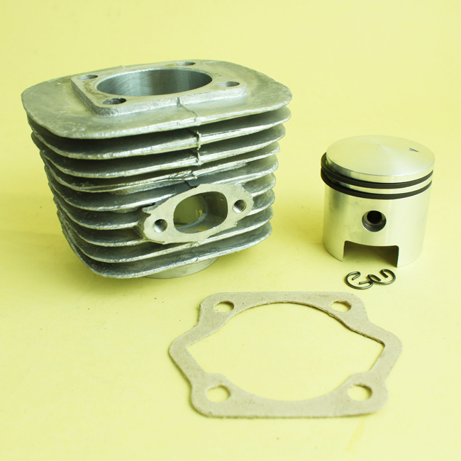 OPHIR Silver 49CC 2 Stroke Motorized Bicycle Engine Cylinder Piston Kit with Cylinder Bottom Gasket MRA5S