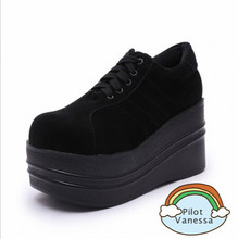 C High quality 2016 women hot flat platforms lace-up shoes fashion vintage Harajuku round-toe shoes