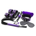 Pu Leather Faux Fur Bondage Set Kit 8 pcs set Sex Fetish Toy Adult Games Tools
