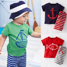 2PCS/Set T-Shirt+Pant 2016 Boy Clothing Set Children Sport Children’s Clothing Sets For Kids next suit baby costumebaby clothes
