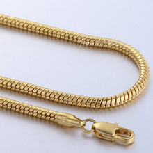 1MM 2MM 2 5MM 3MM Snake Gold Filled Necklace Chain Men Women Chain Wholesale Jewellery Fashion