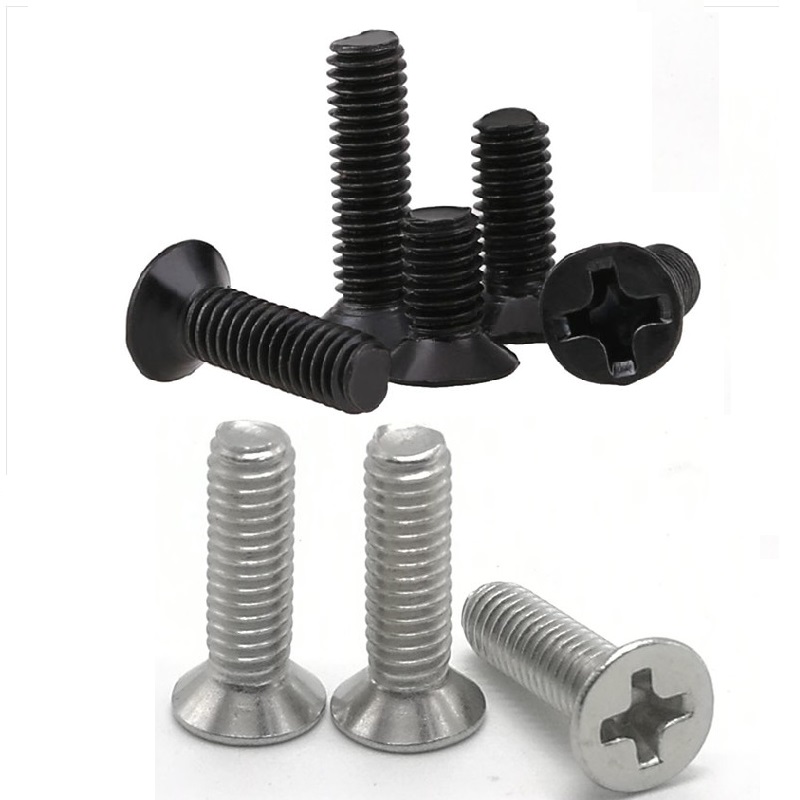 50pcs M1.6/ x 8/ mm Phillips cabeza plana Acero inoxidable tornillo de m/áquina Abbott