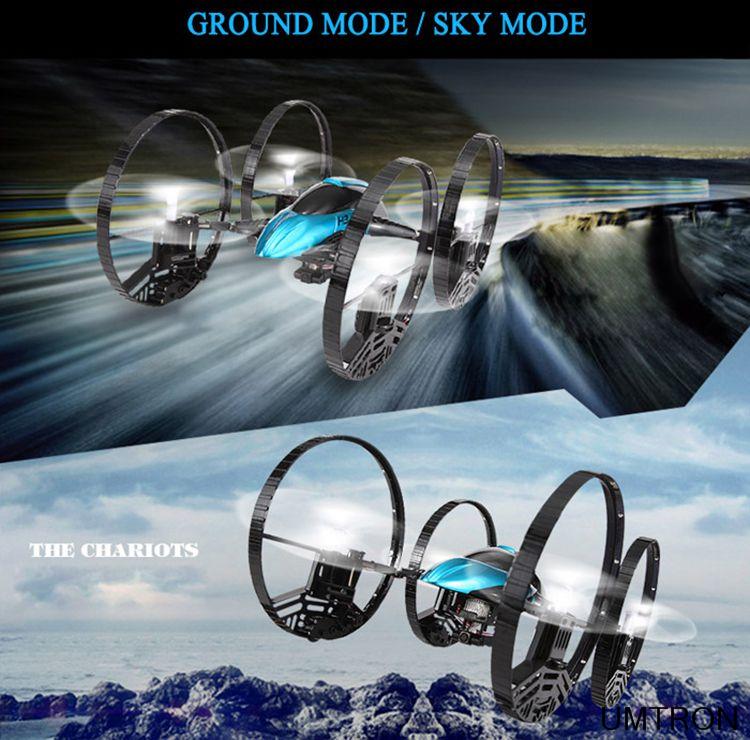 کوس+بازار Envío gratis JJRC H3 2 1 aire tierra 2.4 g 4CH Quadcopter 6 axis Gyro ...
