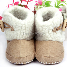 2014 Winter Fashion Boys Girl Cotton Shoes Infant Newborn Anti Slip Shoes Baby Shoes First Walker