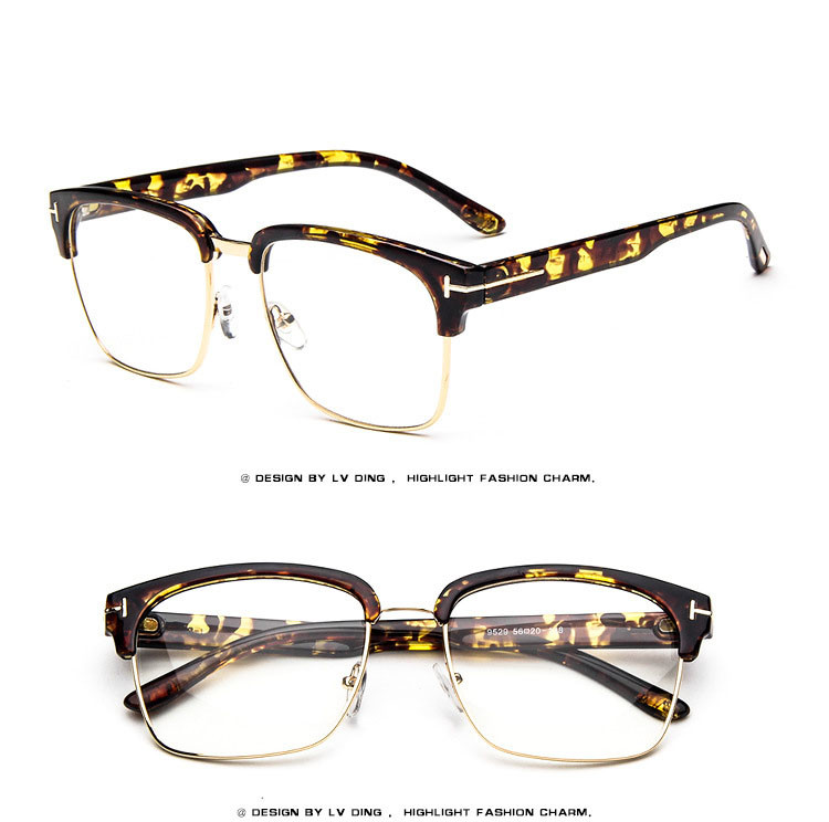 Classic Square Tf Glasses Frame Men Women Myopia Prescription Clear