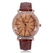 Top Brand Women Diamond Watches Leather Ladies Wrist Watch Luxury Bracelet Watch Relogio