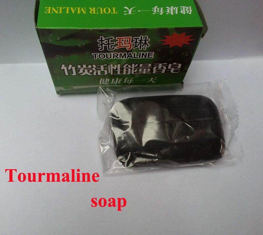 2015 2pcs lot active energy bamboo Tourmaline soap For ance Face Body Beauty Healthy Care tourmaline