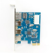 20pcs Gigabit Ethernet Network LAN 3 Port USB 3 0 to PCI E Card PC Adapter