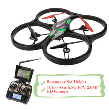 Original WLtoys function V666N 4CH 6 Axis 5.8G FPV Quadcopter Drone with 2.0MP HD Camera Barometer Set Height