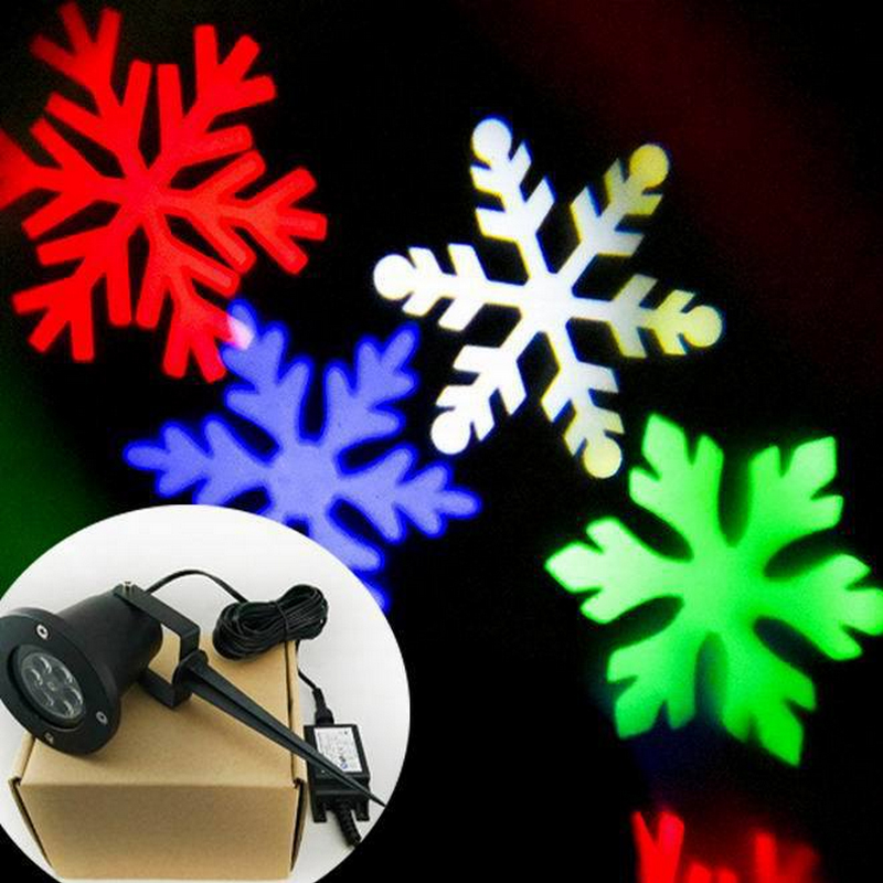 Outdoor Christmas RGB led effect light IP65 waterproof showers laser snowflake projectors Landscape effect Show Projector lights