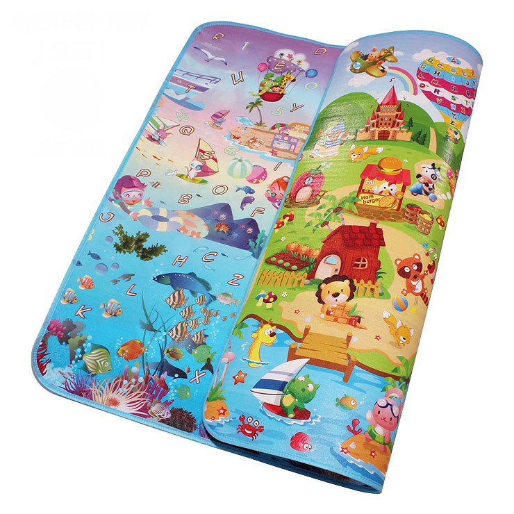 1.8M*1.2M*0.5CM,Double Side, Baby Play Mats Baby Crawl Mats Gym Mats