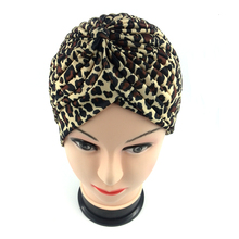 2016 Free Shipping leopard zebra Stretchy Turban Headwrap Hats Band Sleep high Quality Chemo Bandana hijab