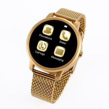 2015 New Fashion Wireless Bluetooth Touch Screen Smart Watch V360 Round Style WristWatch for iPhone font