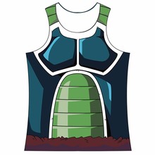 Newest Bragon Ball Z Gym Tank Tops Bardock Armor Tank Top Cool Fitness Bodybuilding Vest Men Women Hipster 3D t shirt DBZ tees