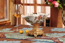 European ceramic fruit plate ceramic fruit bowl retro living room coffee table ornaments home accessories