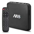 2G RAM 8G Flash Android TV Box M8 with 500 Plus Arabic French UK Germany Italian