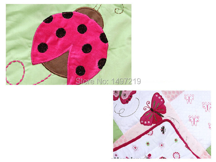 PH029 pink baby crib linen set (5)
