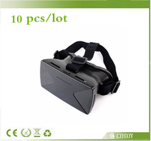 10 pcs/lot 3d google cardboard glasses for smartphone