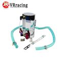 VR RACING 600ml Universal Aluminum Alloy Reservoir Oil Catch Can Tank JDM 19mm With logo VR