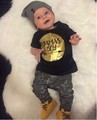 2016 Summer Autumn Baby boy clothing sets Newborn Toddler Casual T shirt Tops Pants Outfits set