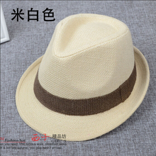 Fashion all match male fedoras jazz hat female vintage fashion linen straw hat lovers beach hat