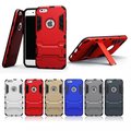 Detachable TPU PC Rugged Hybrid Cover Heavy Duty Robot Hard Back Armour Case Kickstand For iPhone