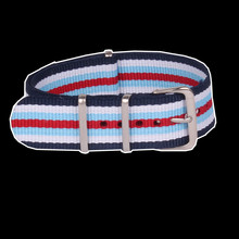 Multicolor 24 MM niños y niñas como la moda de la otan Nylon correa de reloj correa de reloj de 24 MM