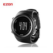 Ezon relojes digitales hombres velocidad calorías podómetro deportes exterior zapatillas para caminar senderismo militar a prueba de agua / T023