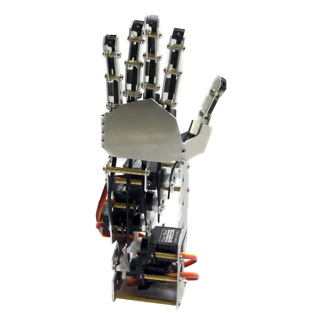 2018 New 5dof Humanoid Five Fingers Metal Manipulator Arm Left Hand Right Hand With A0090 Servos For Robot Diy Arms Hands Arm Manipulatorarm Metal Aliexpress