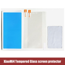 wholesale Original Tempered Glass Screen Protector Film for XIAOMI MI4 Smartphone 50 pieces/Lots