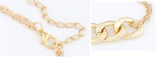 Fashion Gold Short Necklaces Chain for Women Punk Collier Colares Femininos Jewelry Bijoux 2015 Dress Accessories