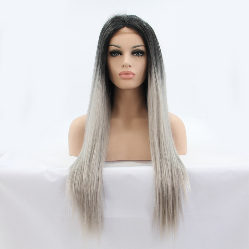 Popular Grey Lace Front WigBuy Cheap Grey Lace Front Wig lots from