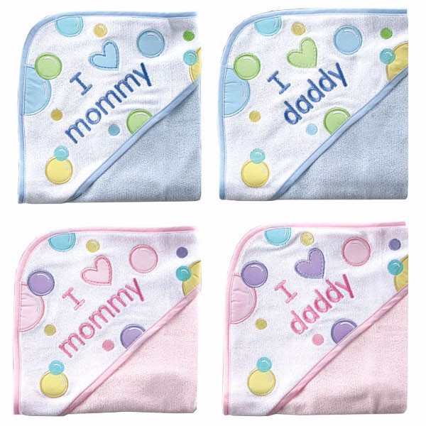05114 Cute Baby Hooded Bathrobe Bath Towel Letter Printed Baby Towel toalha de banho High Quality Baby Towel Bath & Shower Product (1)