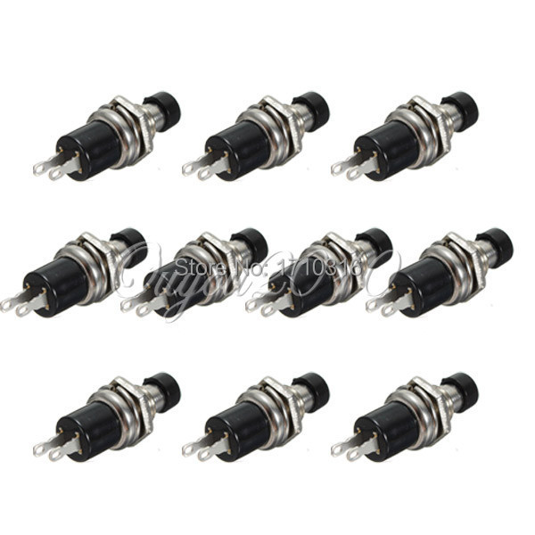 Best Promotion Black Momentary Push Button Switch 1 Circuit 0 5A Rating Voltage DC50V Off On