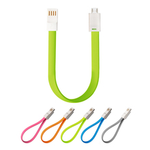 Flat Charge Sync USB 2.0 Data Cable With Magnetic For Samsung Huawei HTC Lenovo Sony LG Android Mobile Phones Noodle Data Lines