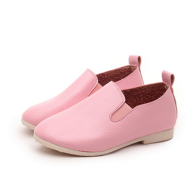 2016 spring Summer children leather font b shoes b font kids fashion sneakers boys loafers running