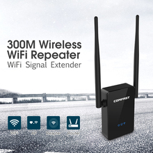 Latest Design up to 300Mbps dual 5dBi External Antennas Signal Boosters WiFi Repeater 802.11N/B/G networking Range Expander