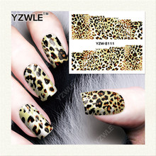 YZWLE 1 Sheet DIY Decals Nails Art Water Transfer Printing Stickers Accessories For Manicure Salon YZW-8111
