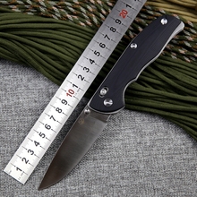 Shirogorov Tabargan 95 cuchillo plegable táctico D2 G10 de la lámina eje del mango sistema al aire libre que acampa supervivencia de la caza cuchillos herramientas EDC