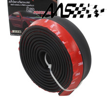 Rubber Soft Black bumper Strip Car Exterior Front Bumper Lip Kit