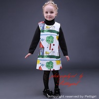 Lattest Promotion Kids Graffiti Dresses Cotton And Polyester Girls Dresses Retail Children Clothes GD80928-18