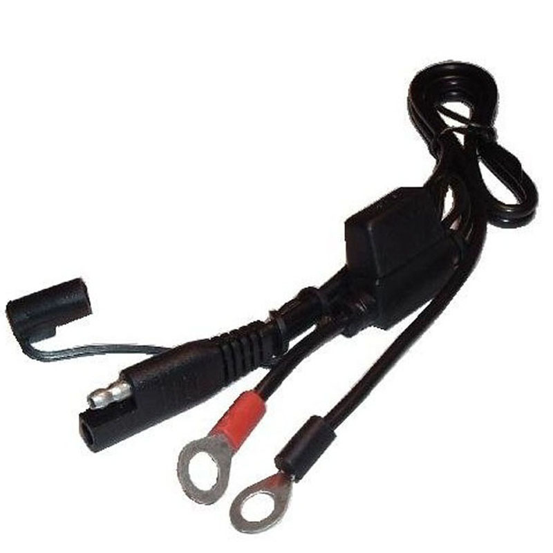 Ring Terminal Harness with Black Fused SAE Quick Disconnect Plug