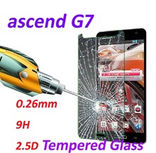 0.26mm 9H Tempered Glass screen protector phone cases 2.5D protective film For Huawei Ascend G7 5.5 inch