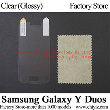 Clear Glossy LCD Screen Protector Guard Cover Protective Film Shield For Samsung Galaxy Y Duos S6102 GT-S6102 / Y Pop S6108