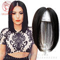 7 10cm Middle Part Women Mono HairPiece 100 Human toupee hair replacement system Hand tied Clip