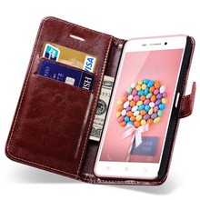 Durable PU Leather Flip Case For Lenovo S60 With Classic Wallet Style Stand Card Slot Protective Cover Shell