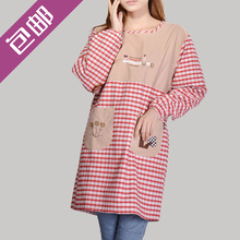 kitchen apron with sleeve korea adult kithchen apron 100% cotton kitchen apron kitchen accessories